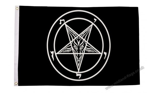 Baphomet Church of Satan Flag